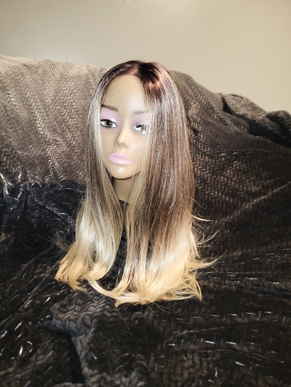 Beautiful Ombre Blonde Lacefront Wig- 25 Inches Long- High Density